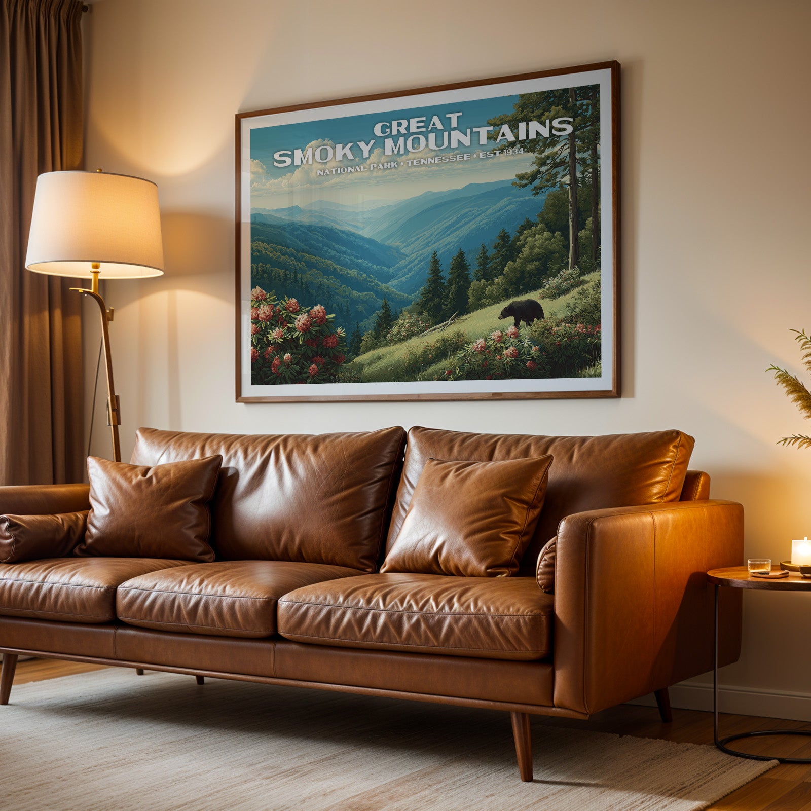 Great Smoky Mountains National Park Horizontal Vintage Art