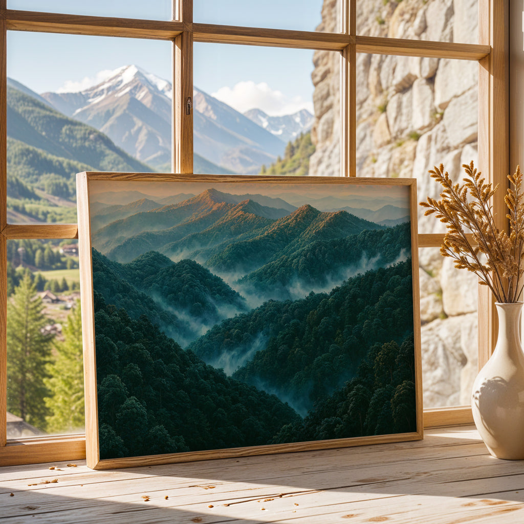 Great Smoky Mountains National Park Classical Oil Painting