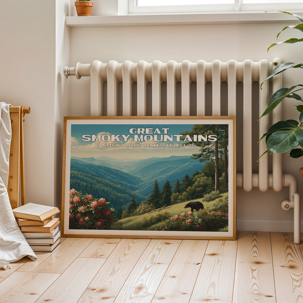 Great Smoky Mountains National Park Horizontal Vintage Art