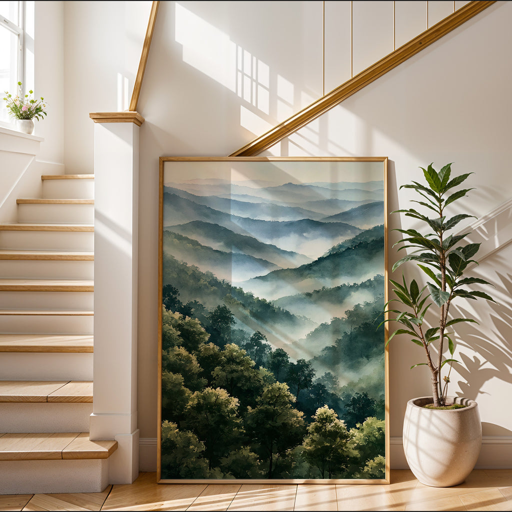Great Smoky Mountains National Park Watercolor Art