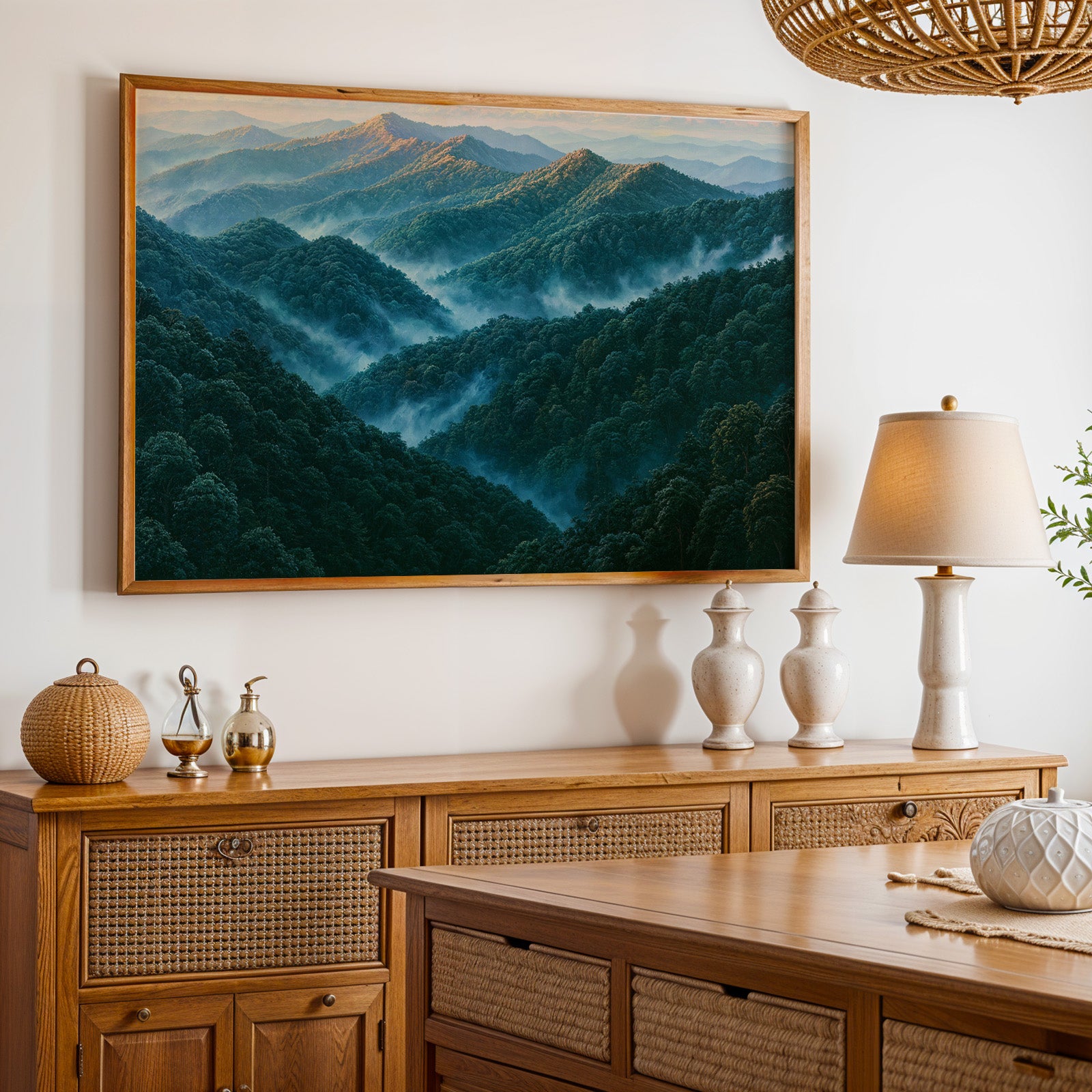 Great Smoky Mountains National Park Classical Oil Painting