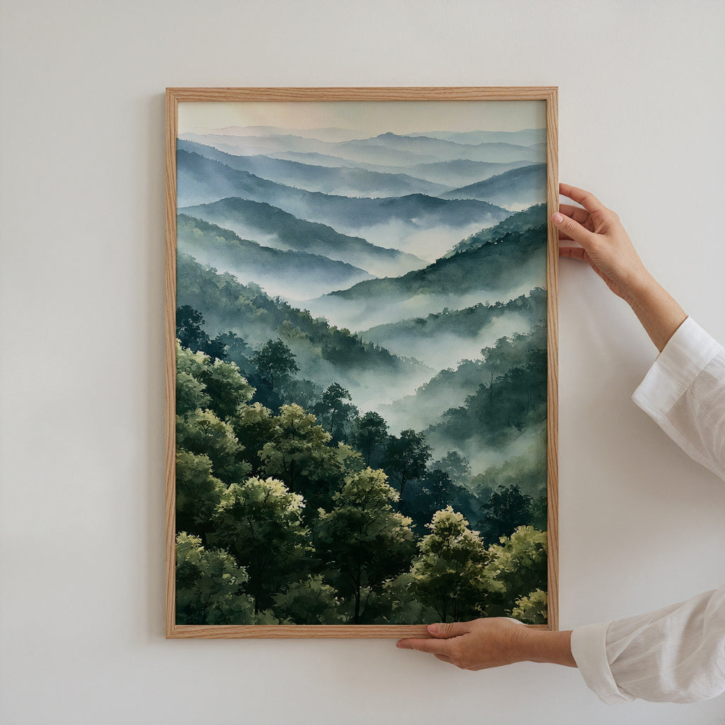 Great Smoky Mountains National Park Watercolor Art