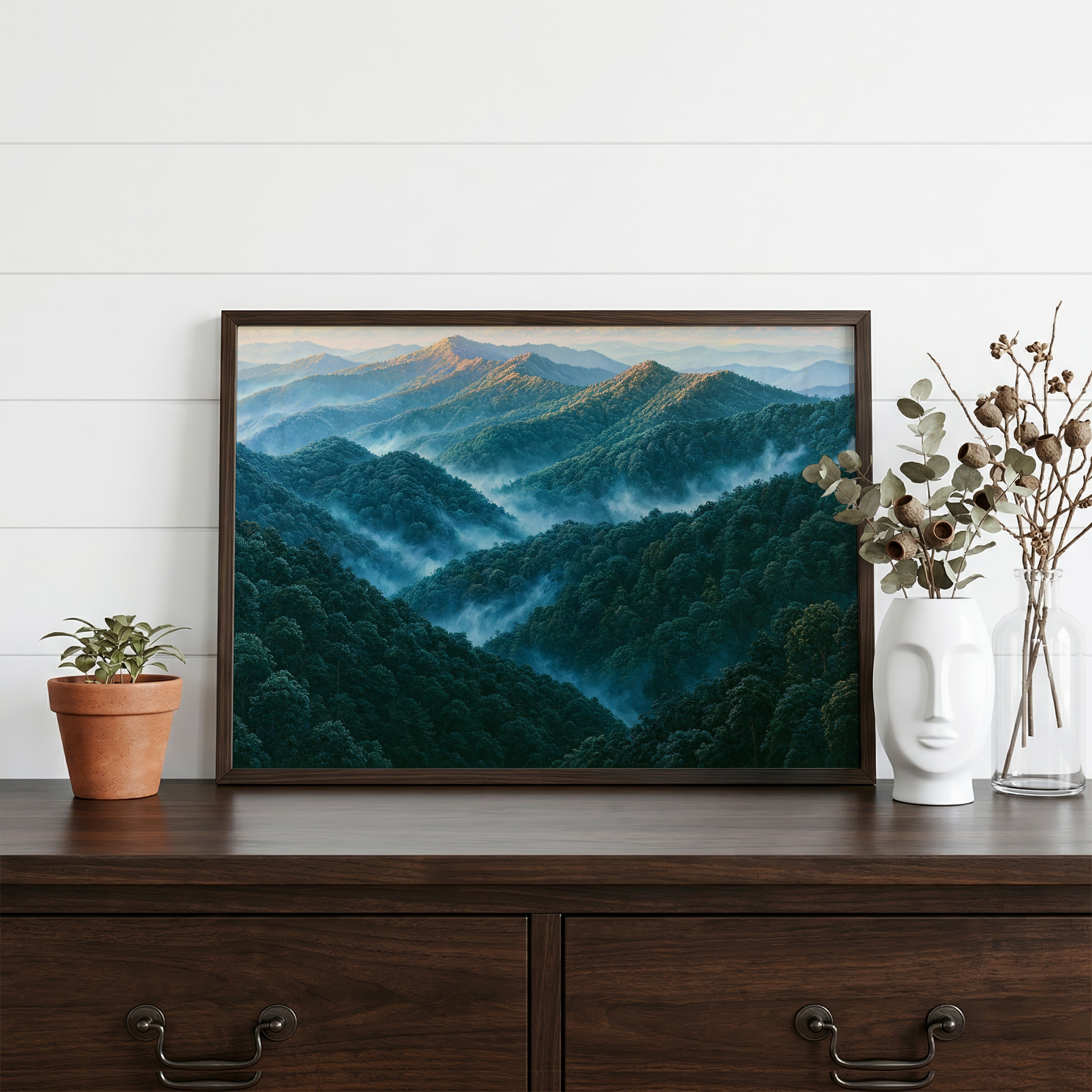 Great Smoky Mountains National Park Classical Oil Painting