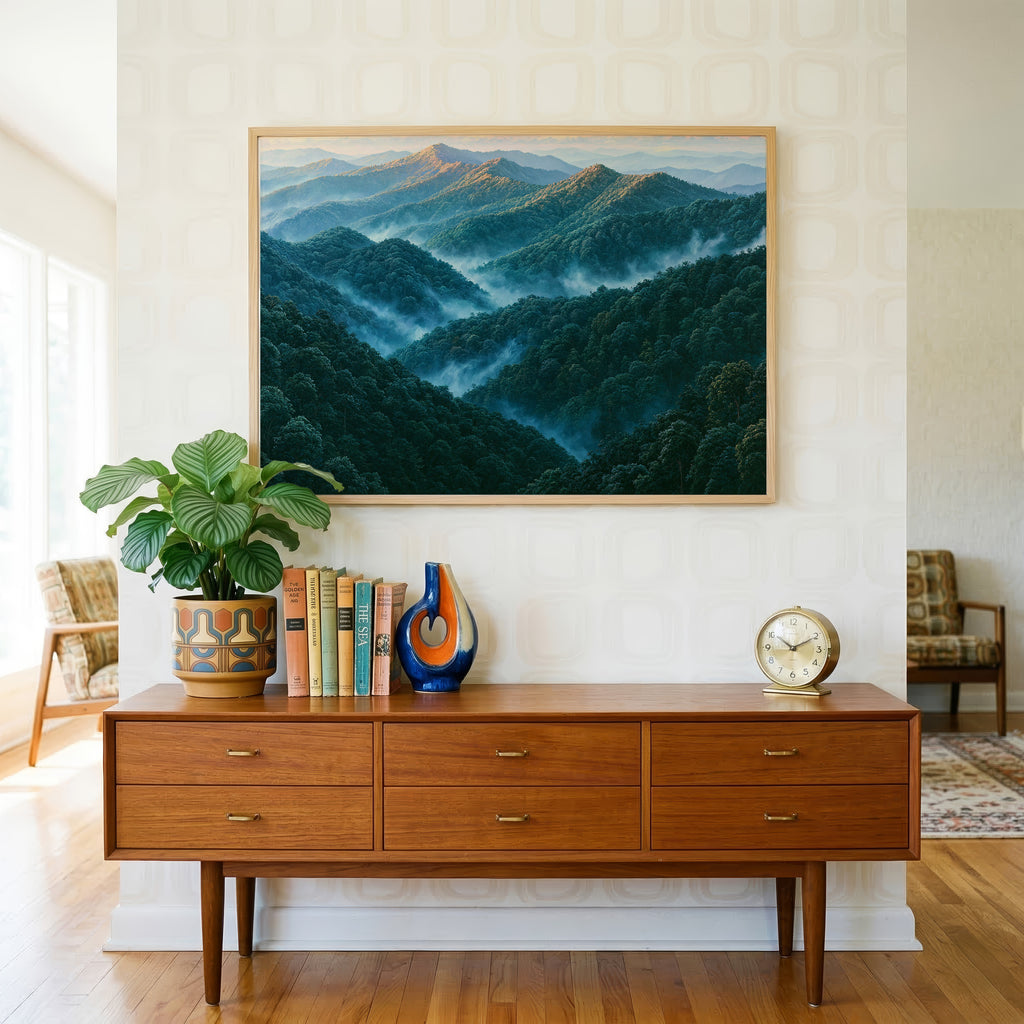 Great Smoky Mountains National Park Classical Oil Painting