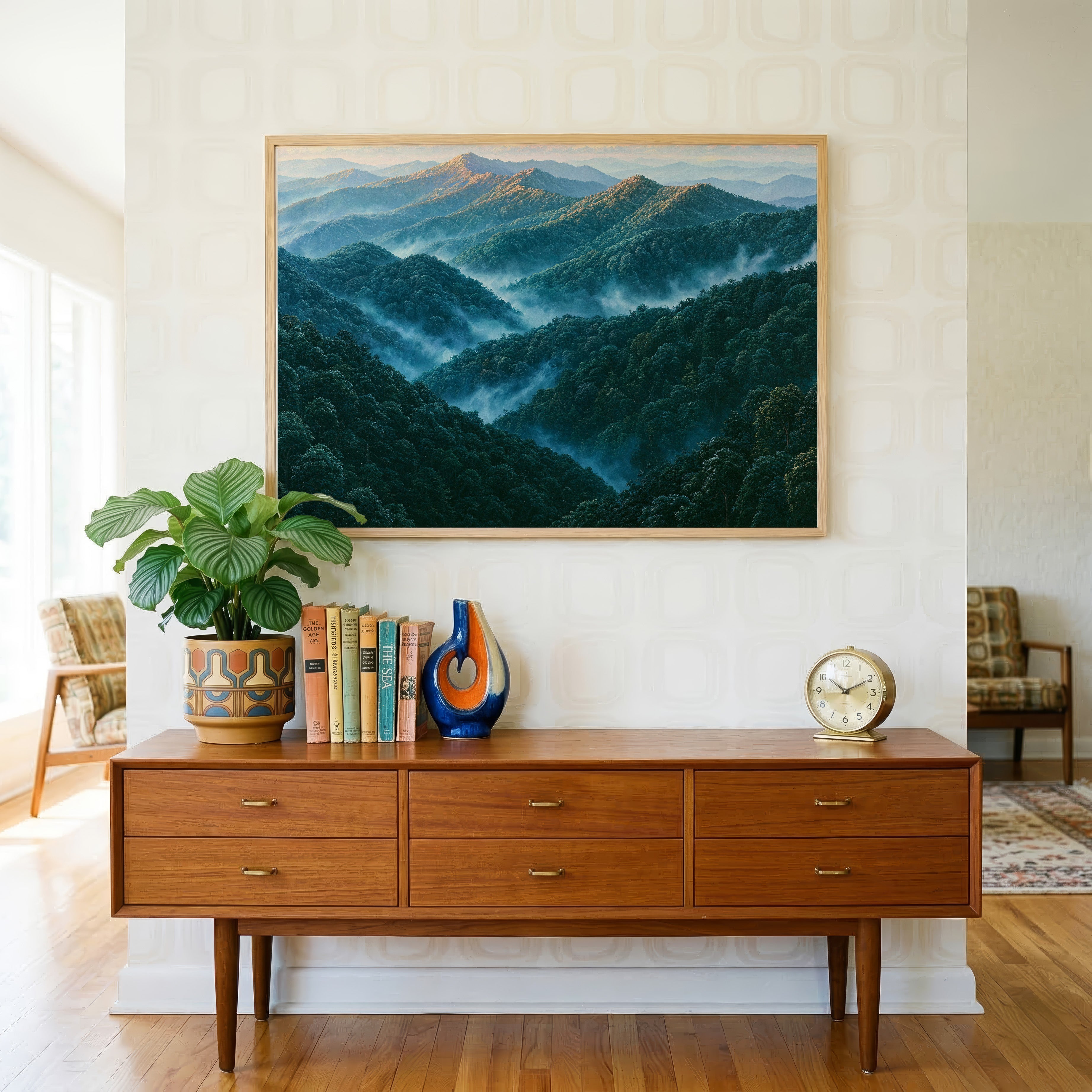 Great Smoky Mountains National Park Classical Oil Painting