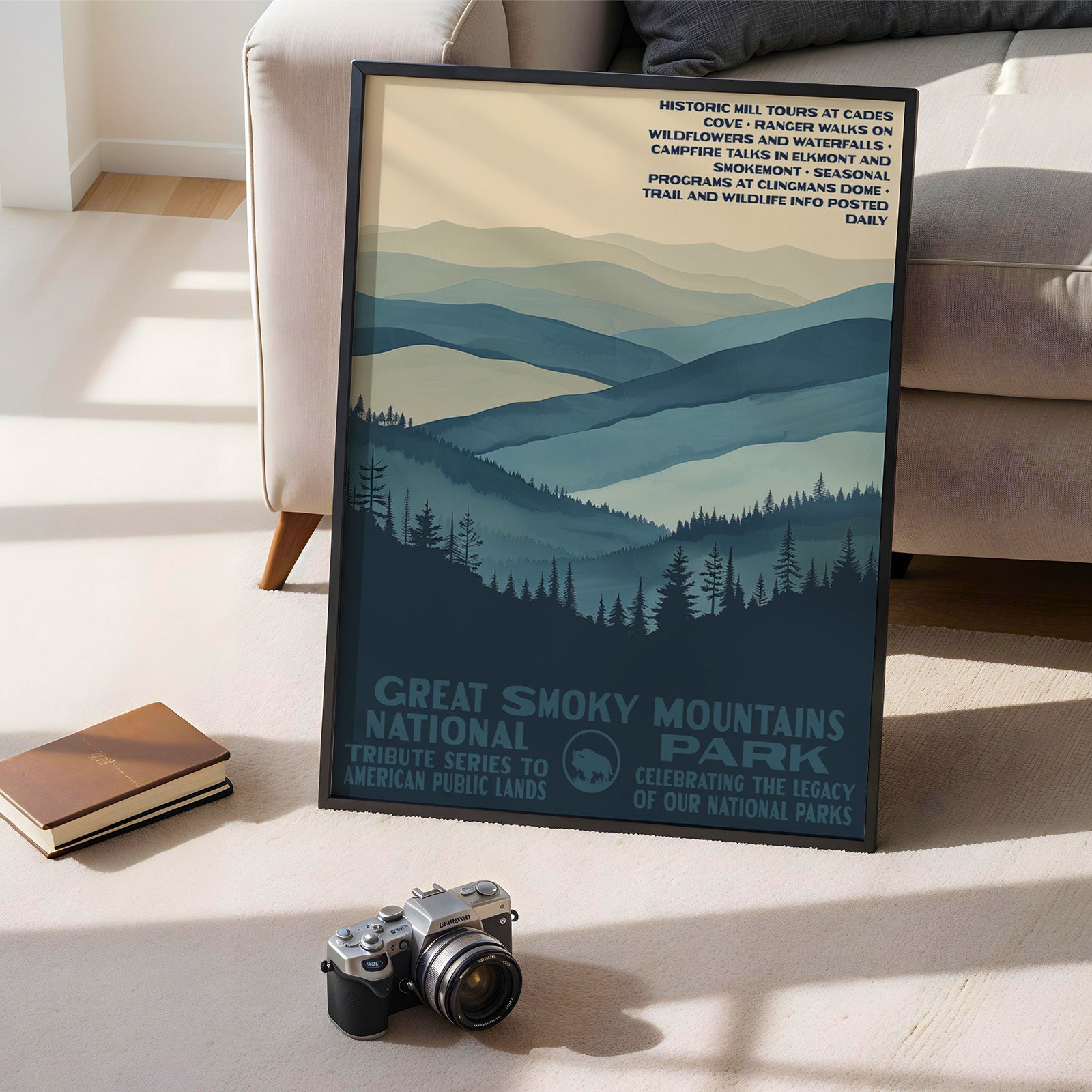 Great Smoky Mountains National Park Vintage WPA Art