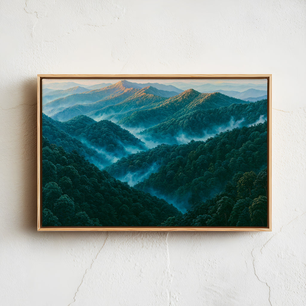 Great Smoky Mountains National Park Classical Oil Painting