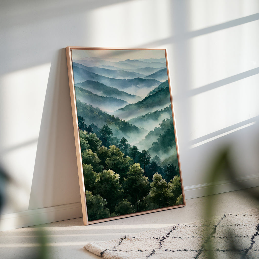 Great Smoky Mountains National Park Watercolor Art