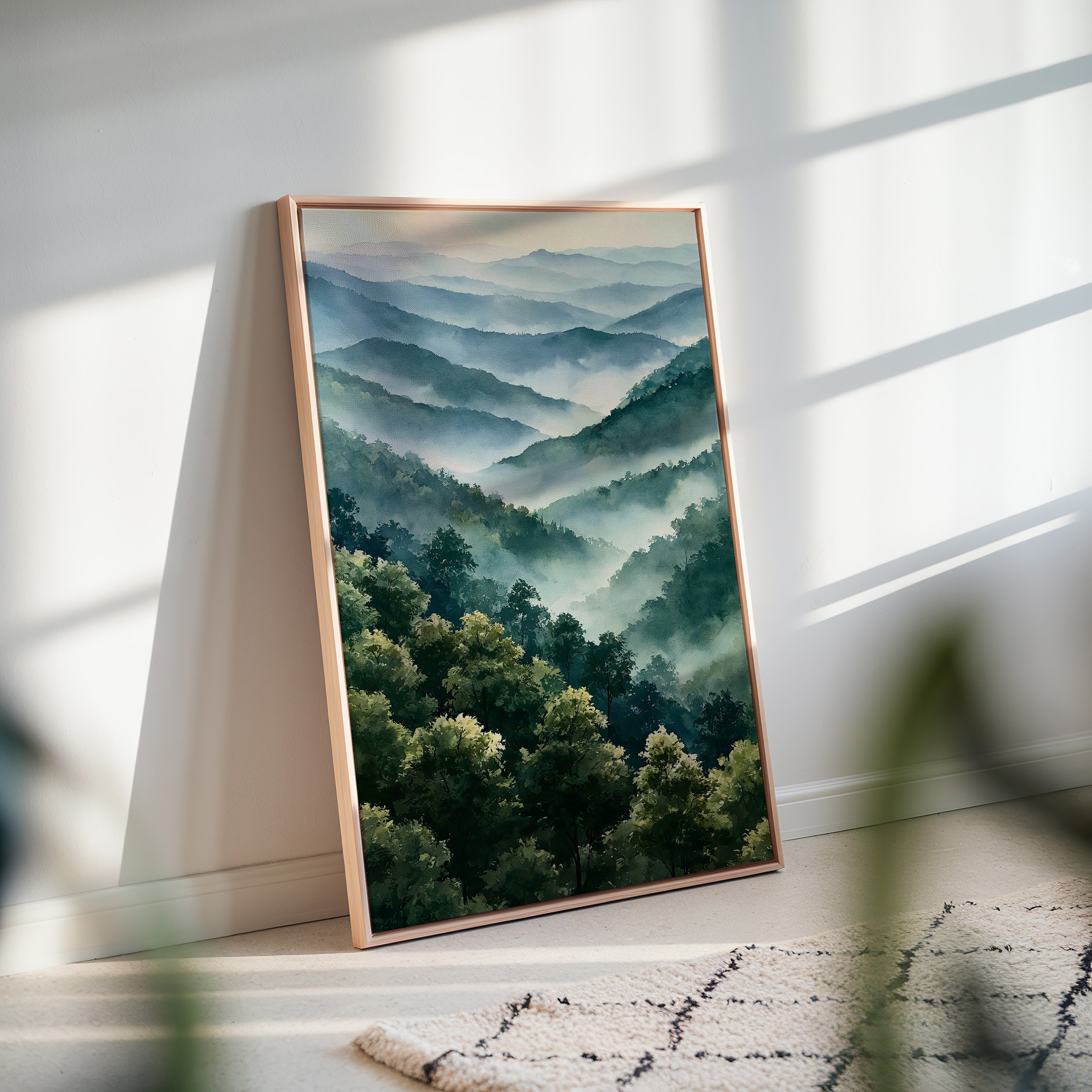 Great Smoky Mountains National Park Watercolor Art