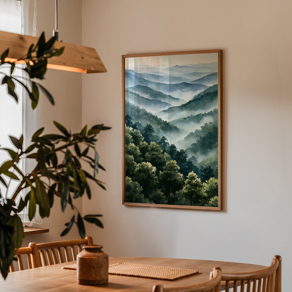 Great Smoky Mountains National Park Watercolor Art