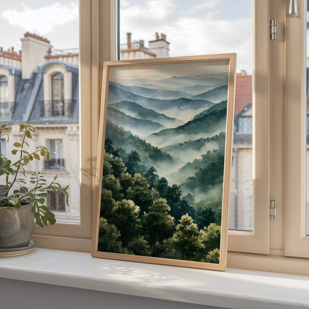 Great Smoky Mountains National Park Watercolor Art