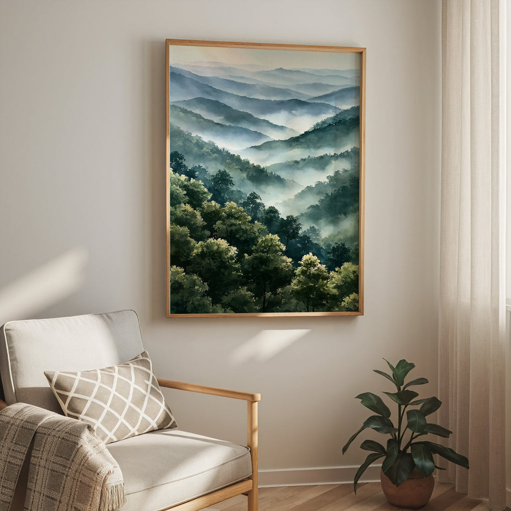 Great Smoky Mountains National Park Watercolor Art