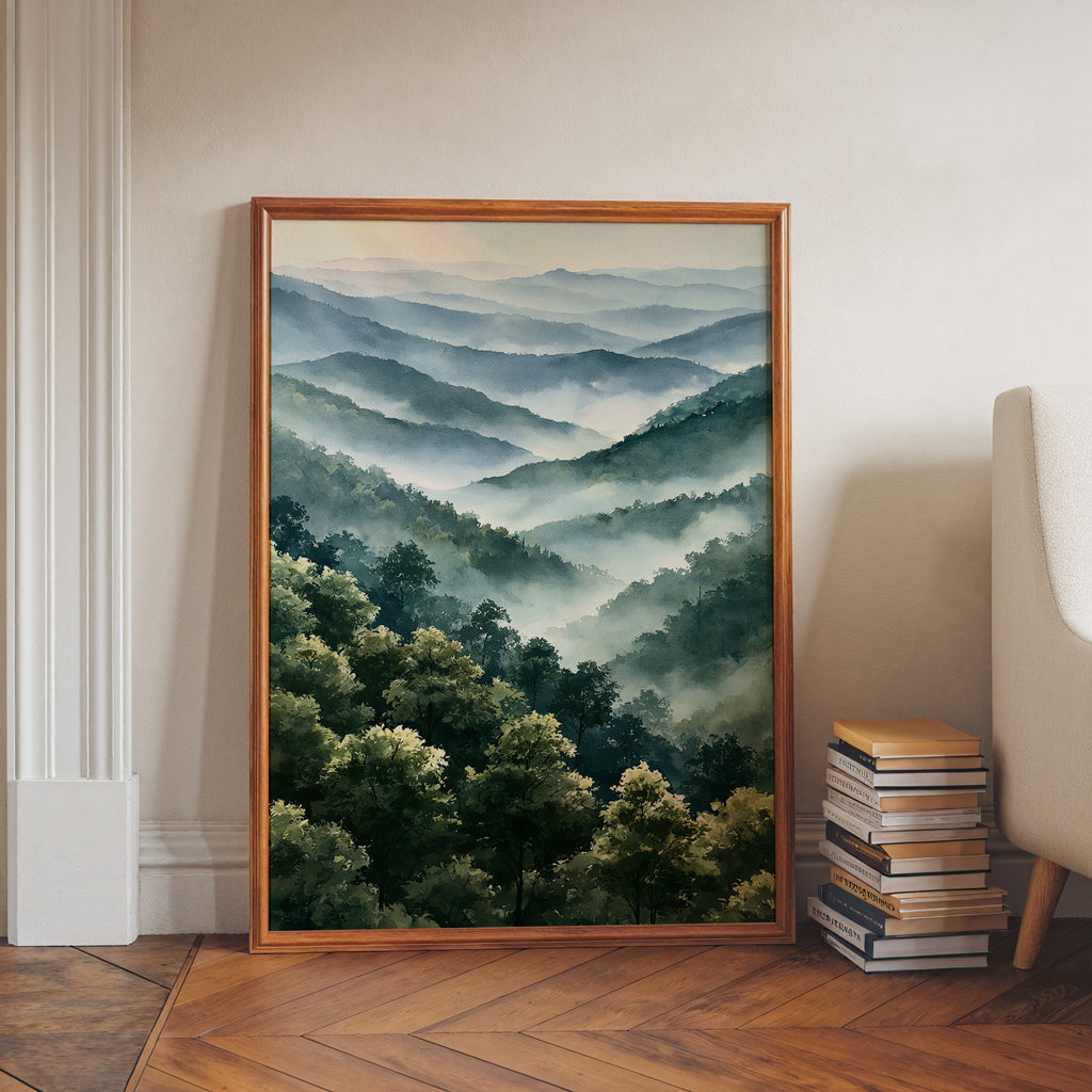 Great Smoky Mountains National Park Watercolor Art