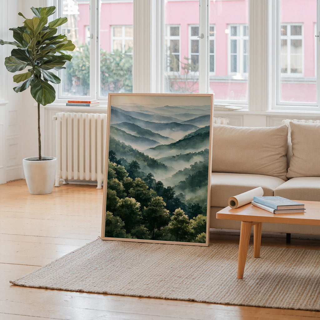 Great Smoky Mountains National Park Watercolor Art