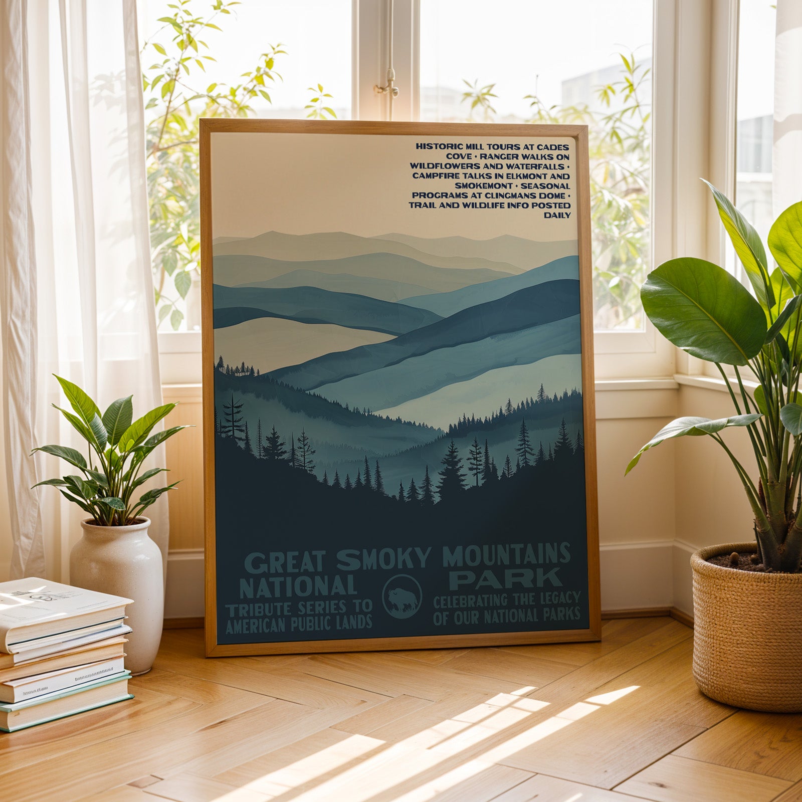 Great Smoky Mountains National Park Vintage WPA Art