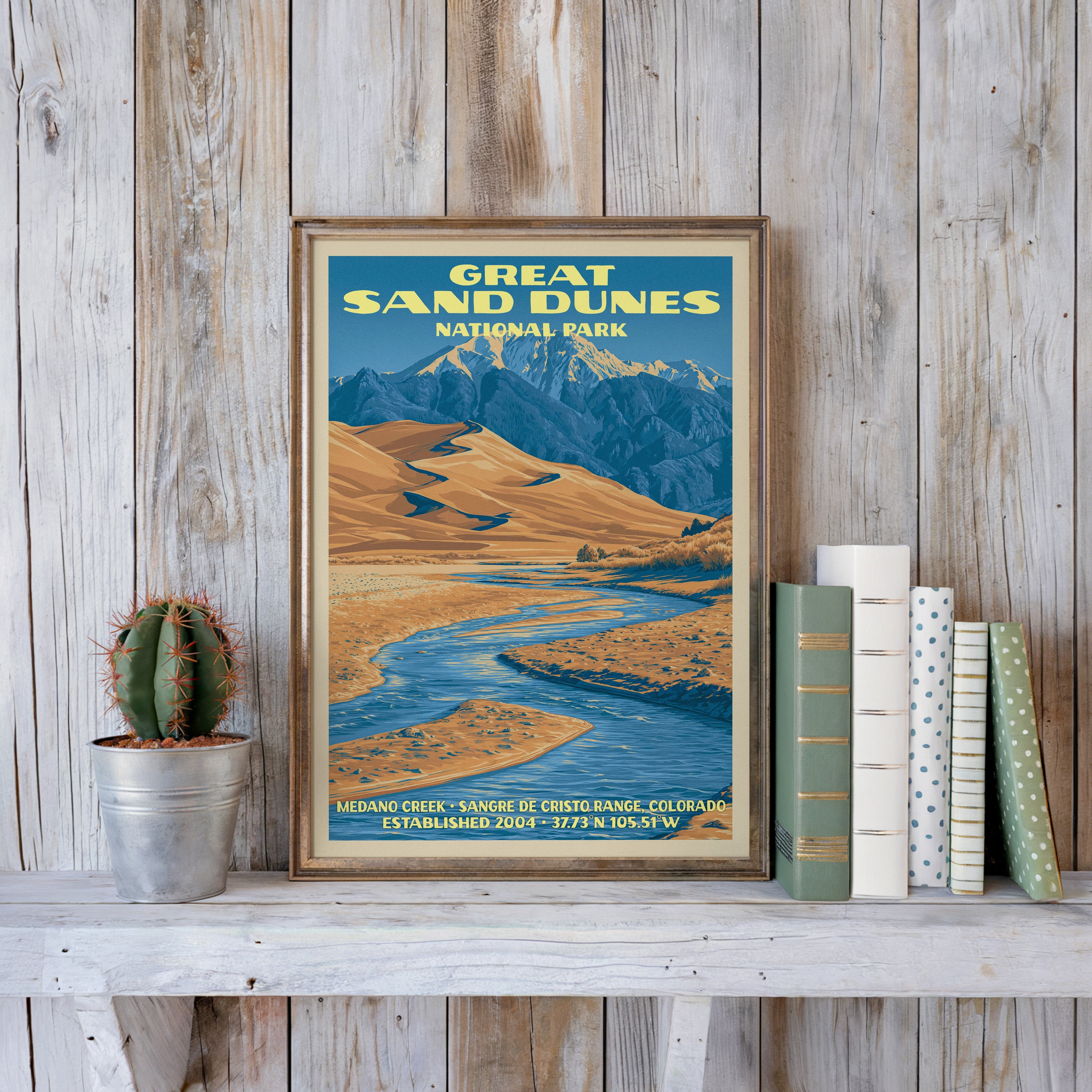 Medano Creek Great Sand Dunes Poster | Colorado Wall Art, Canvas