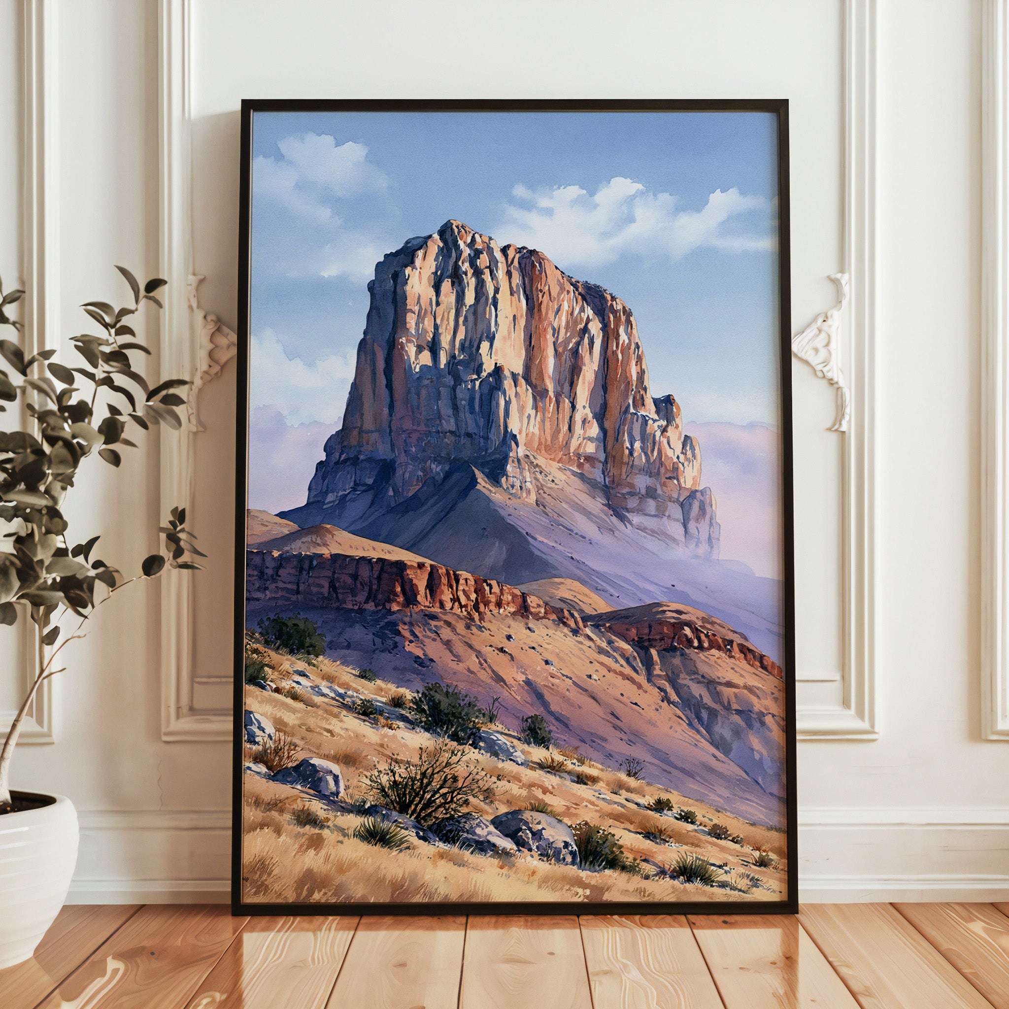 Guadalupe Mountains National Park Watercolor Art
