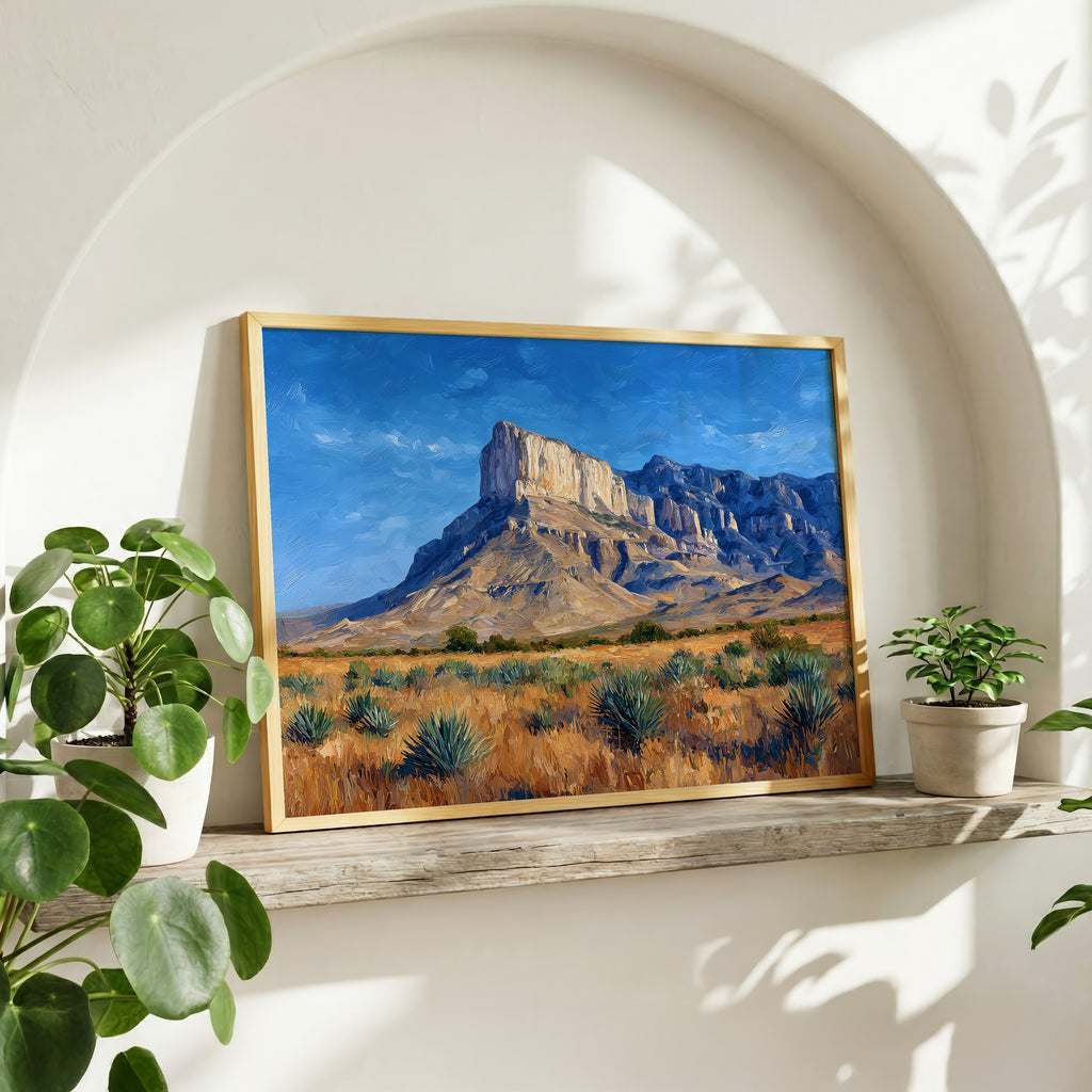 Guadalupe Mountains National Park Oil Painting