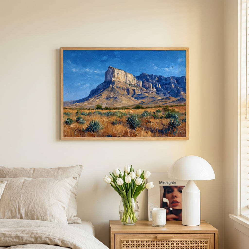 Guadalupe Mountains National Park Oil Painting