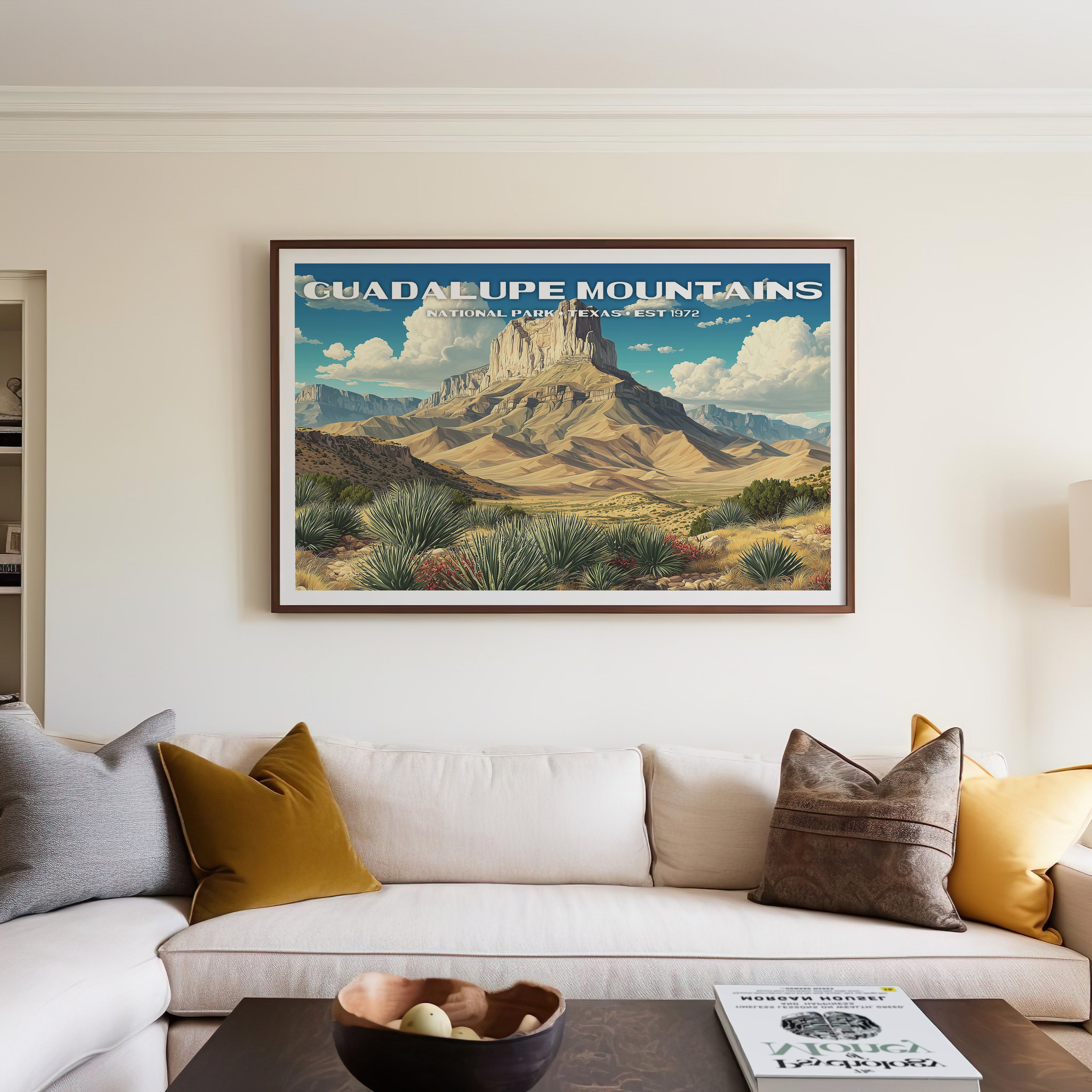 Guadalupe Mountains National Park Horizontal Vintage Art