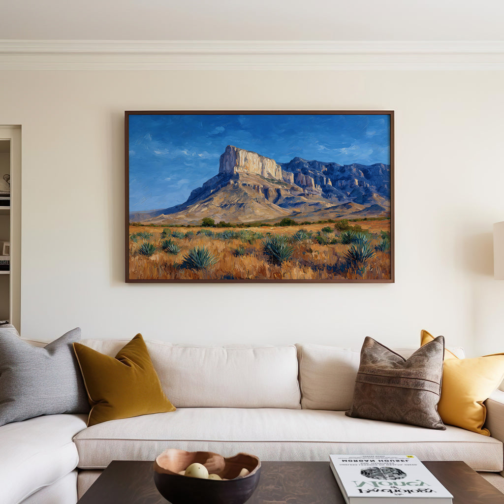 Guadalupe Mountains National Park Oil Painting