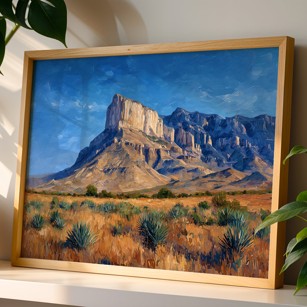 Guadalupe Mountains National Park Oil Painting