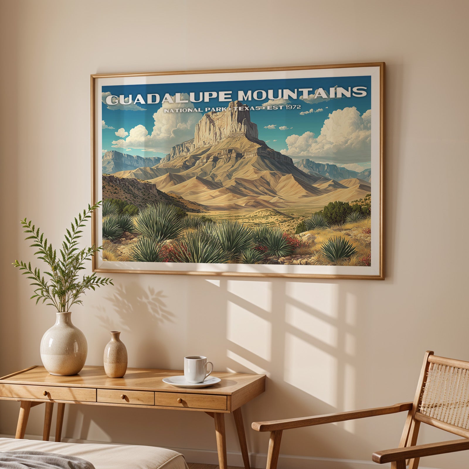 Guadalupe Mountains National Park Horizontal Vintage Art