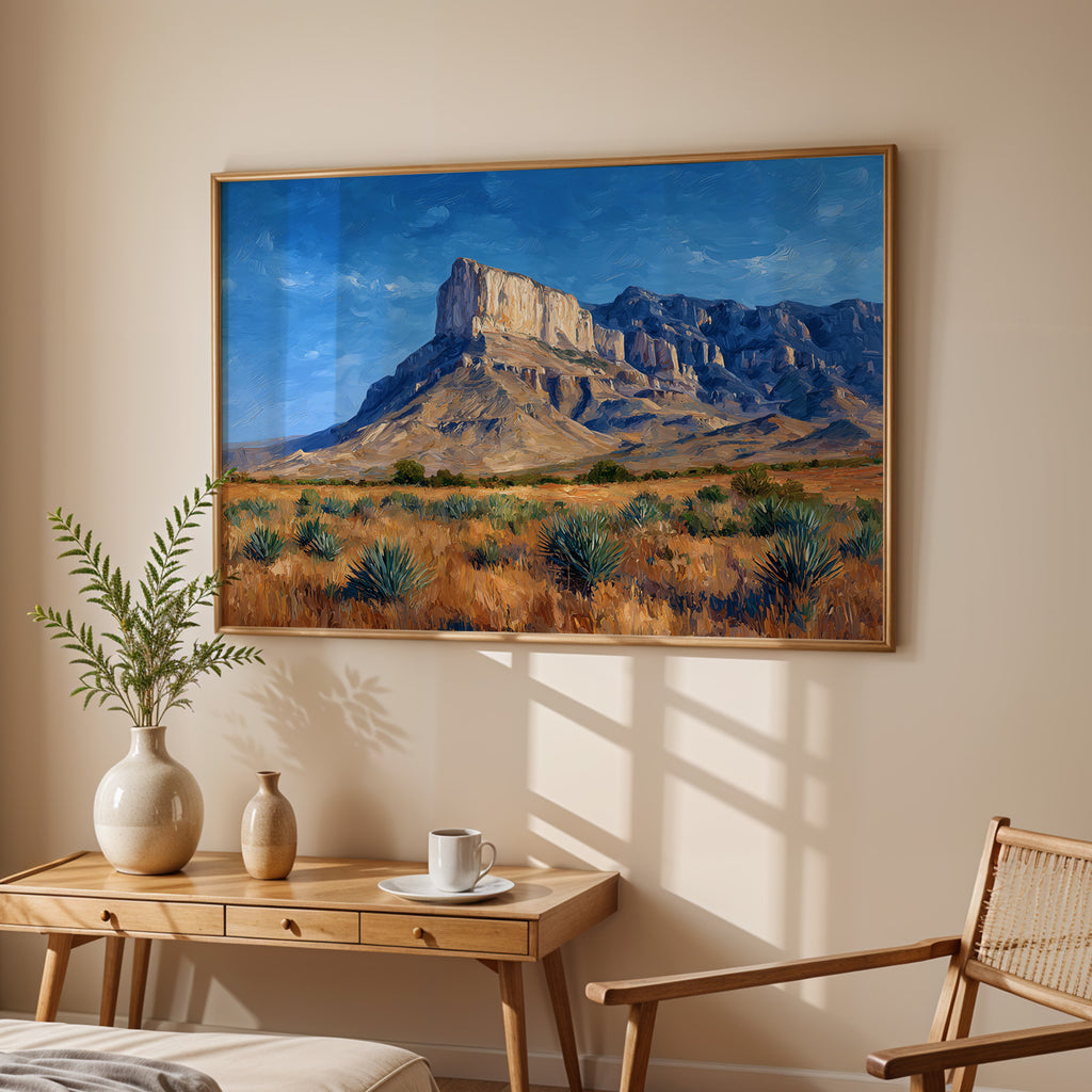 Guadalupe Mountains National Park Oil Painting