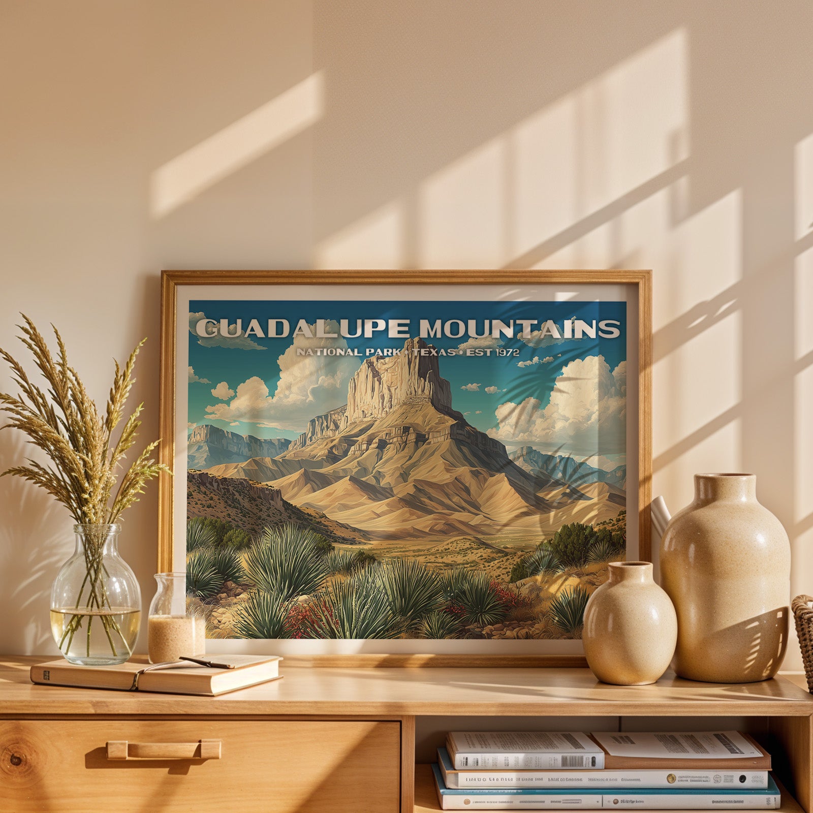 Guadalupe Mountains National Park Horizontal Vintage Art