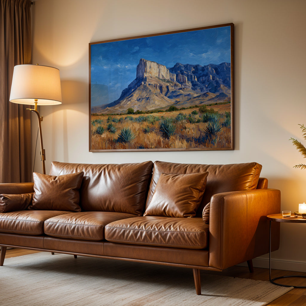 Guadalupe Mountains National Park Oil Painting