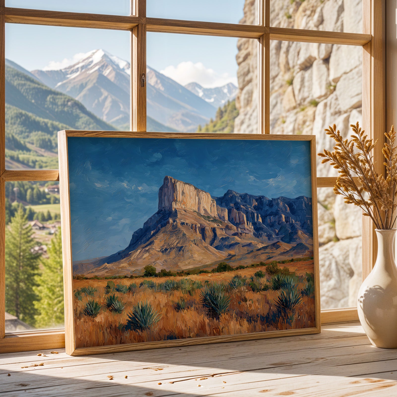 Guadalupe Mountains National Park Oil Painting