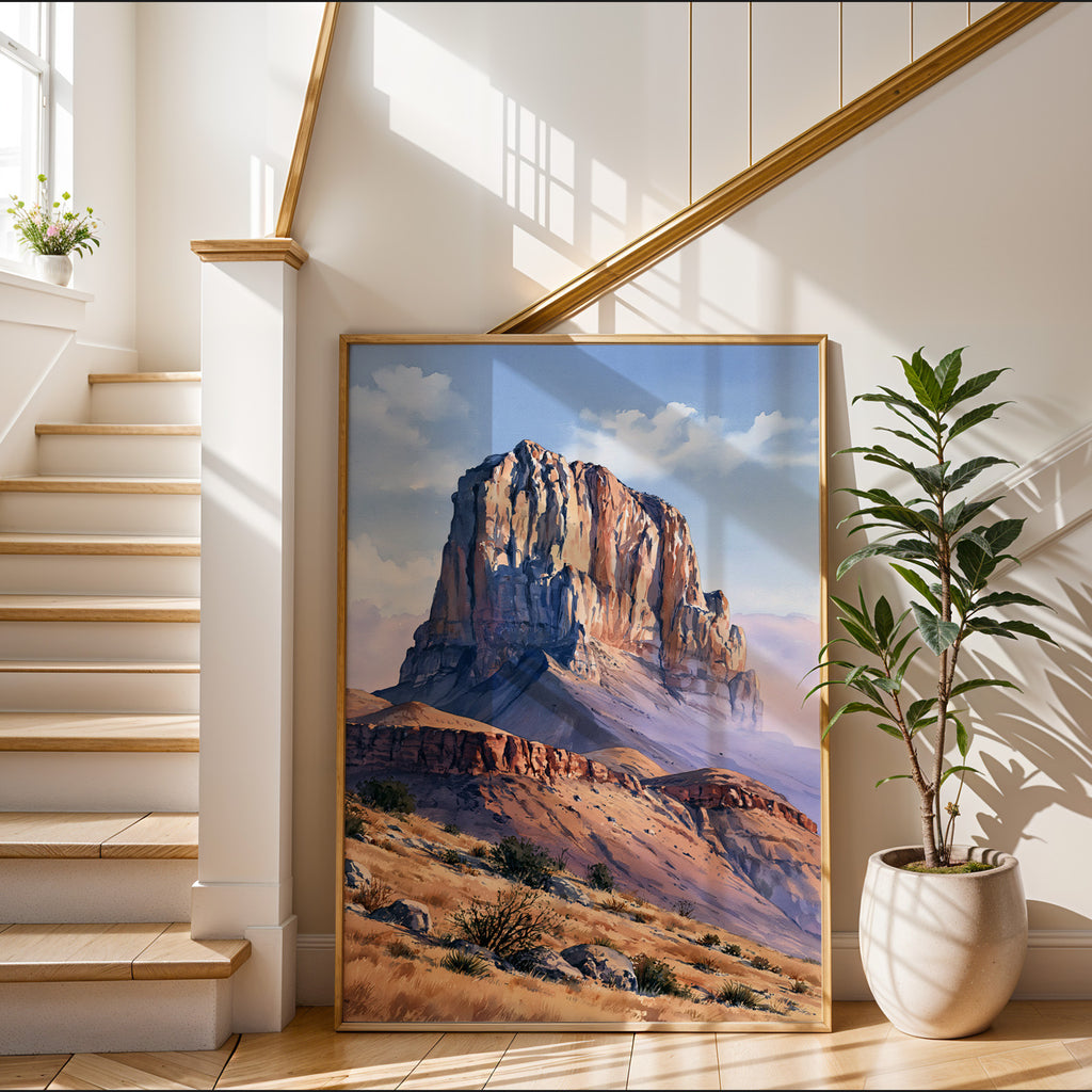 Guadalupe Mountains National Park Watercolor Art