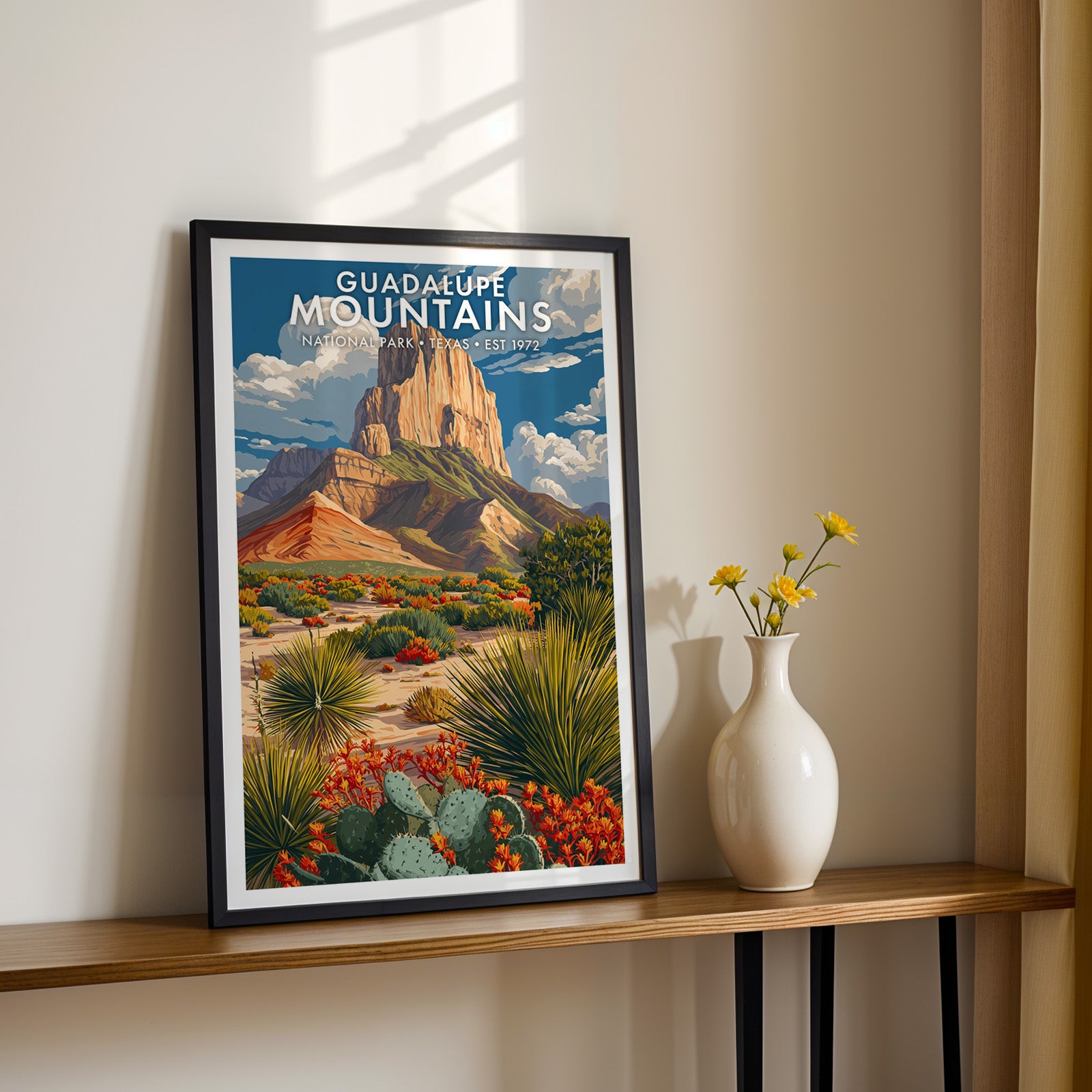 Retro Guadalupe Mountains National Park Print