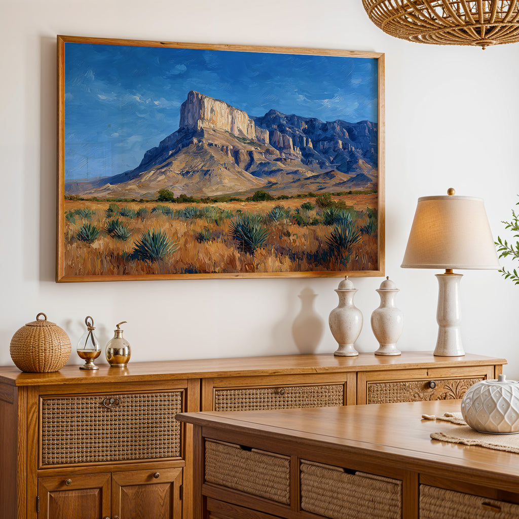 Guadalupe Mountains National Park Oil Painting