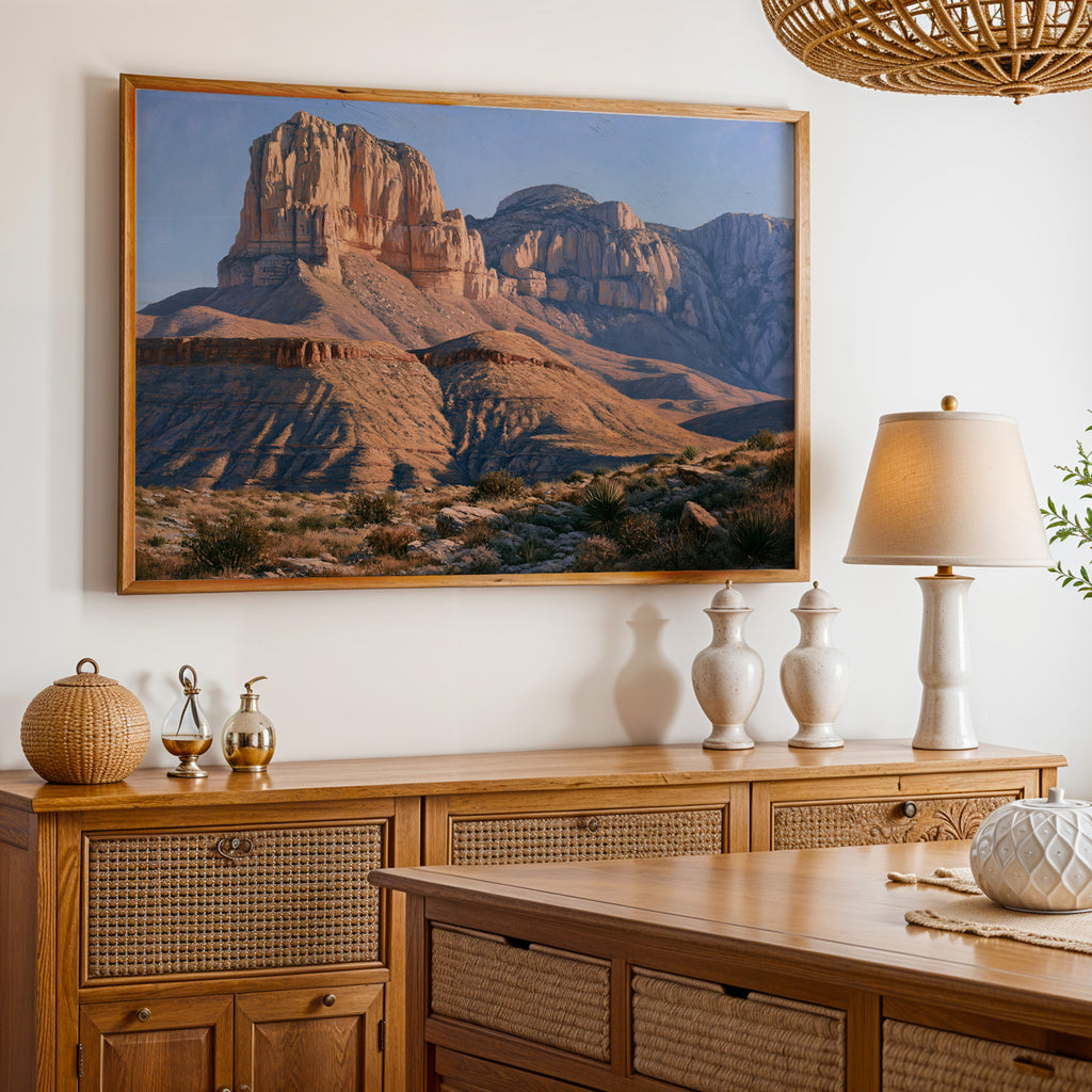 Guadalupe Mountains National Park Classical Oil Painting