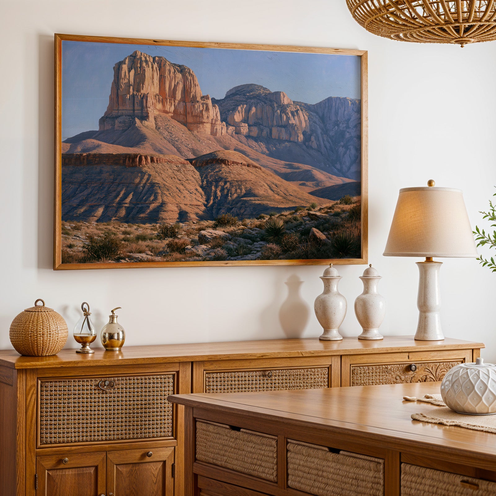 Guadalupe Mountains National Park Classical Oil Painting