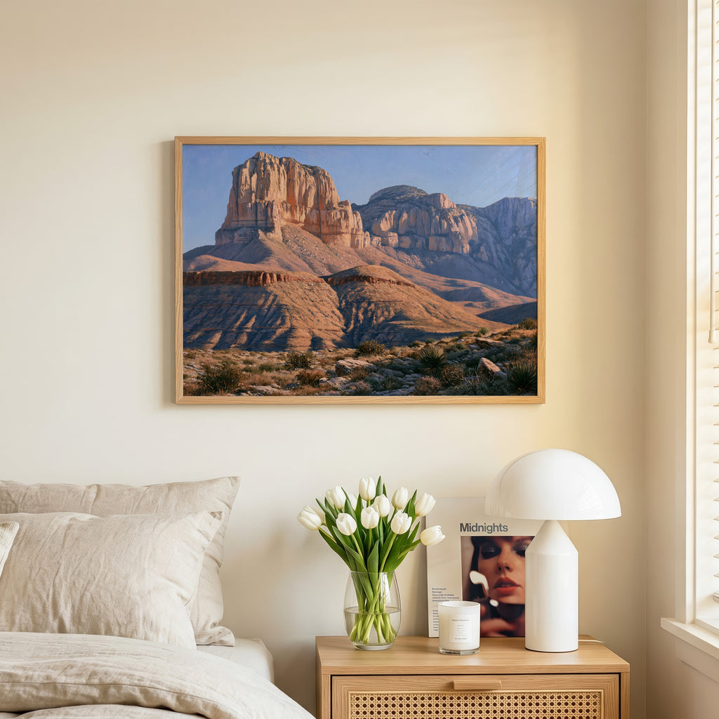 Guadalupe Mountains National Park Classical Oil Painting
