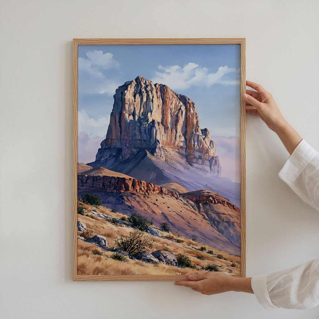 Guadalupe Mountains National Park Watercolor Art