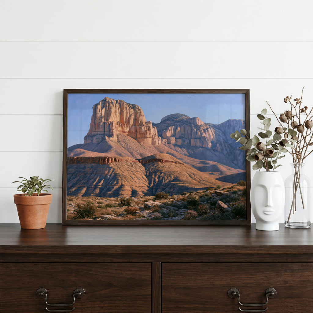 Guadalupe Mountains National Park Classical Oil Painting