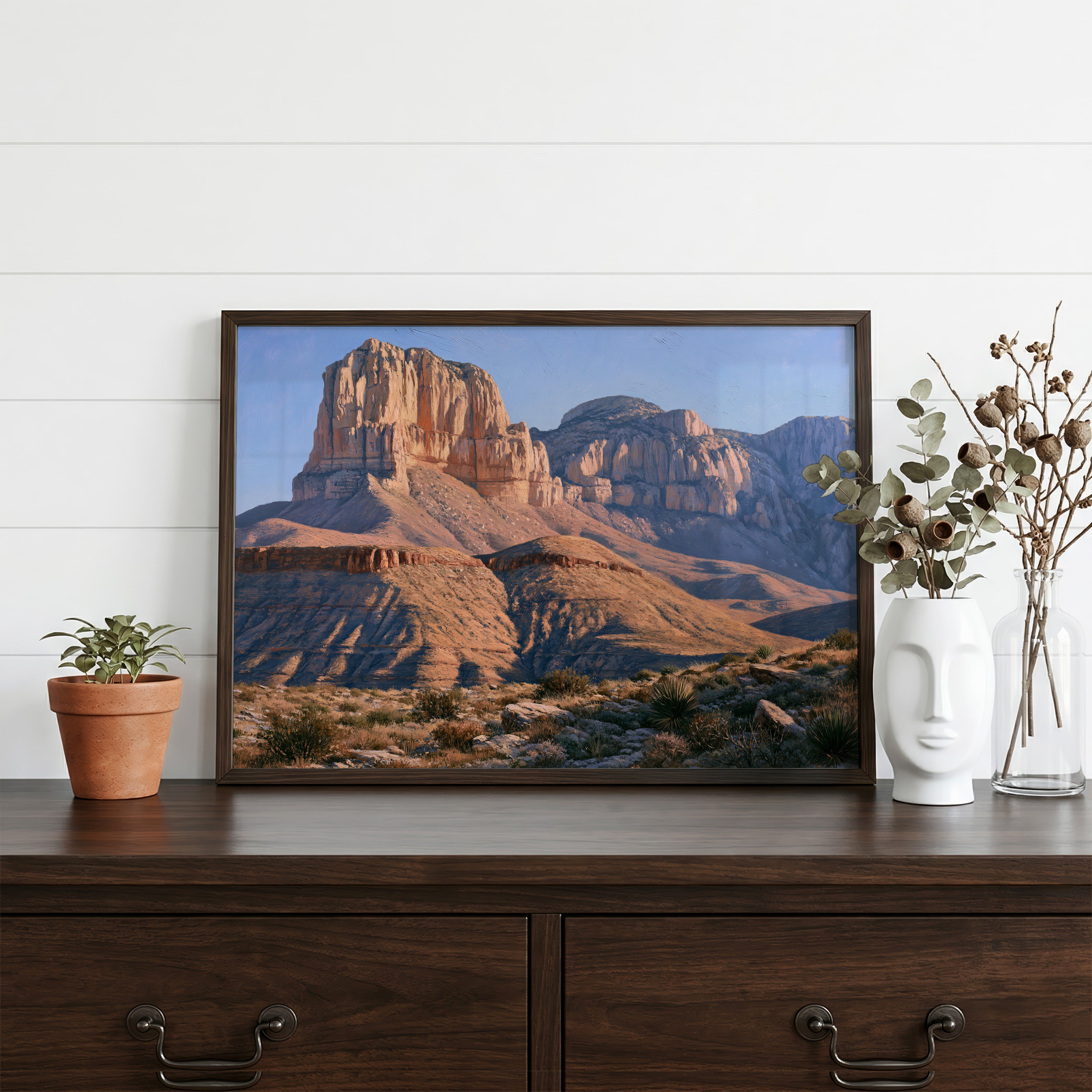 Guadalupe Mountains National Park Classical Oil Painting