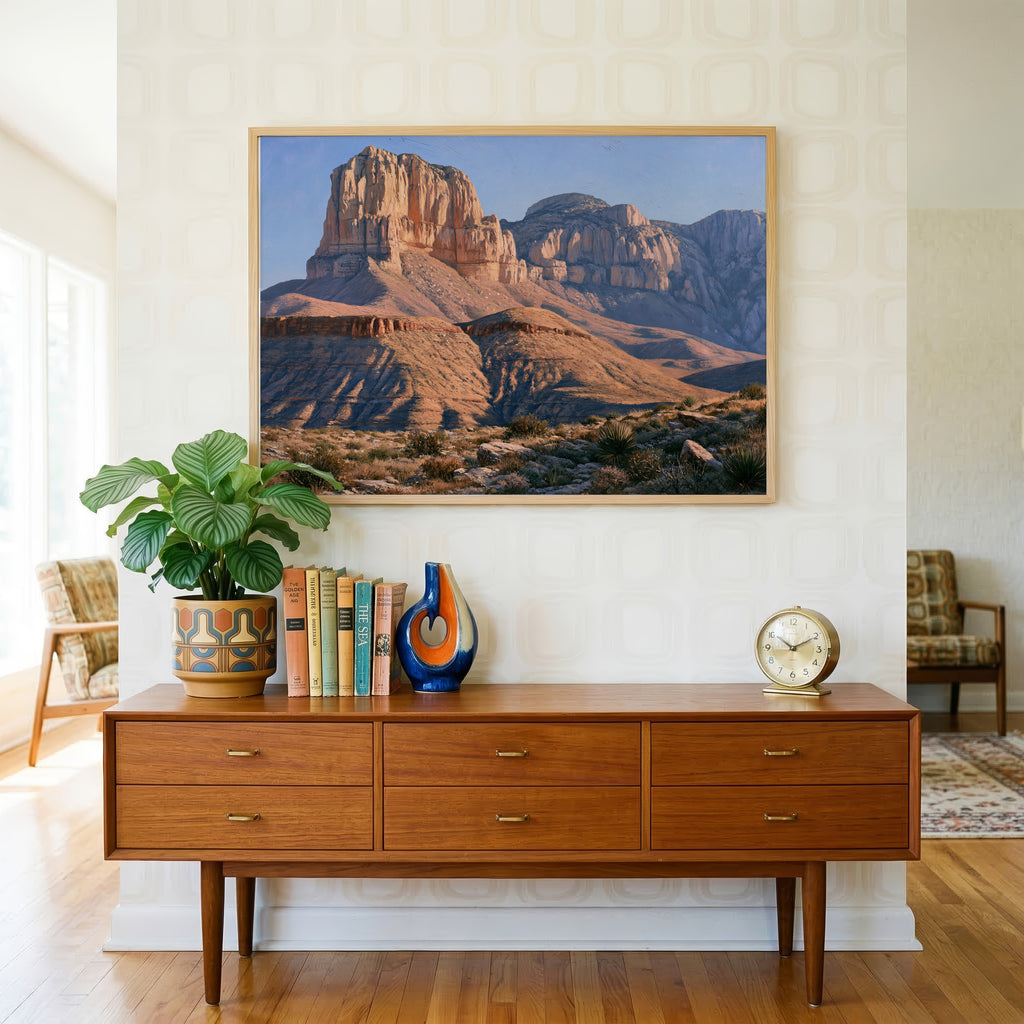 Guadalupe Mountains National Park Classical Oil Painting