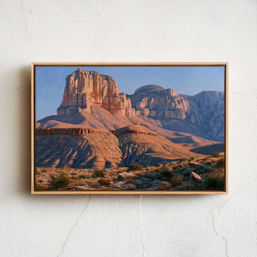 Guadalupe Mountains National Park Classical Oil Painting