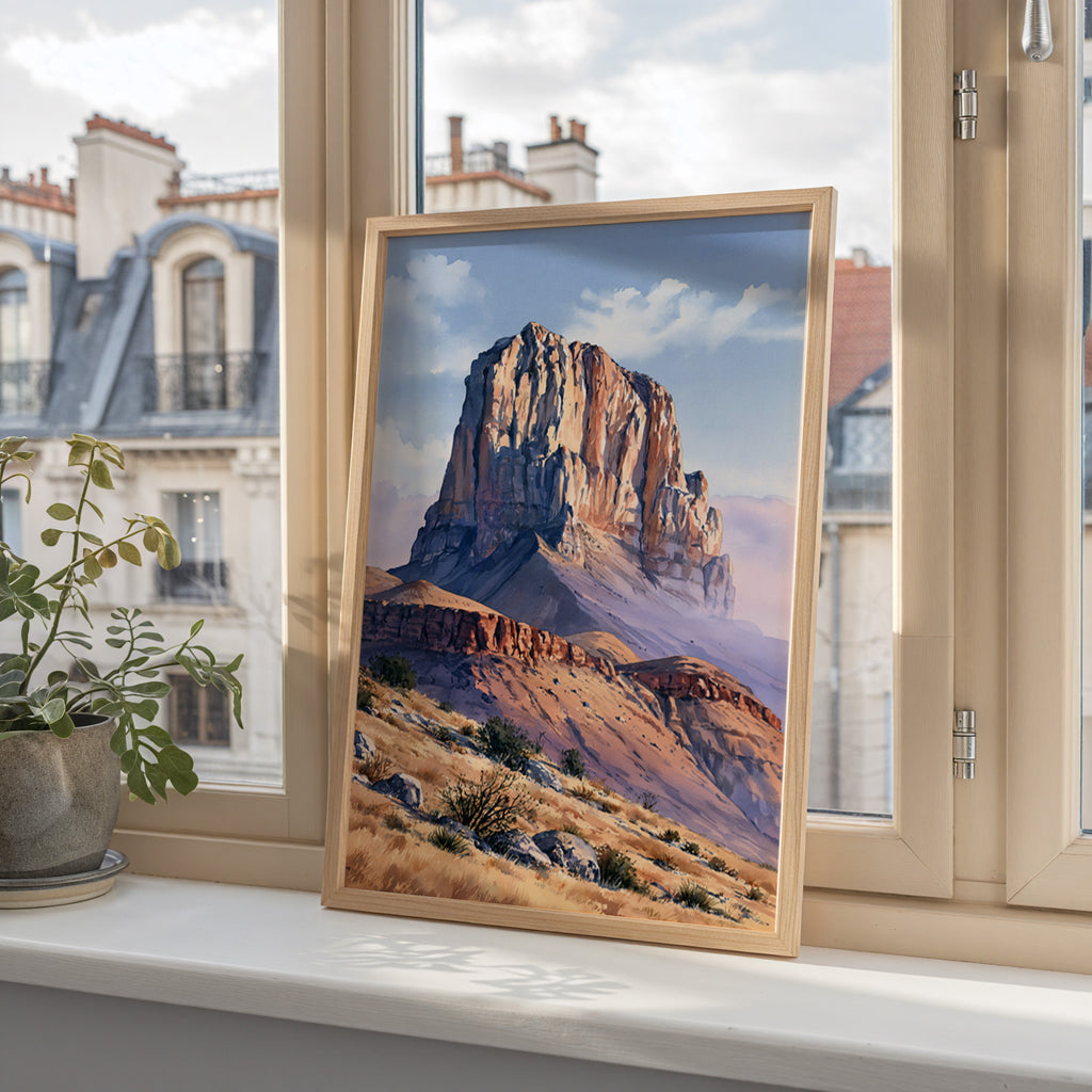 Guadalupe Mountains National Park Watercolor Art
