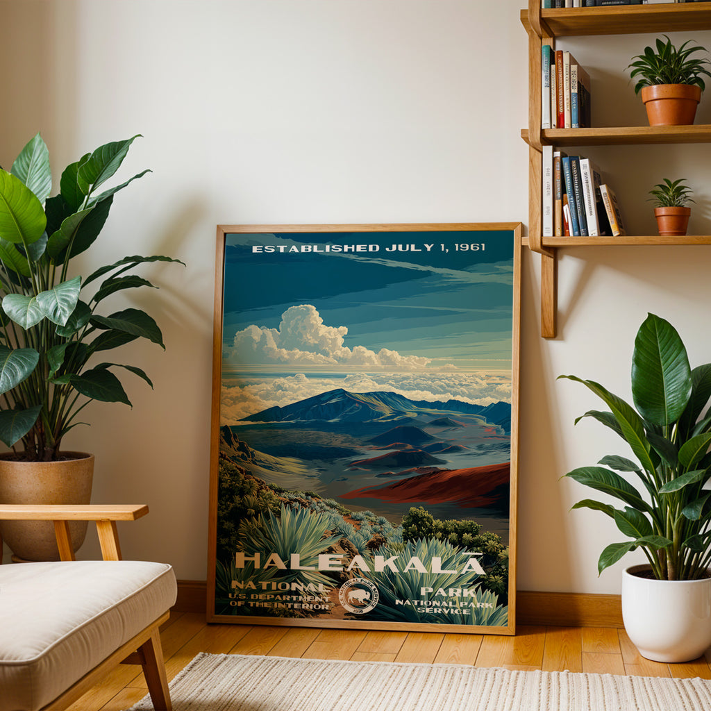 Haleakalā National Park Vintage WPA