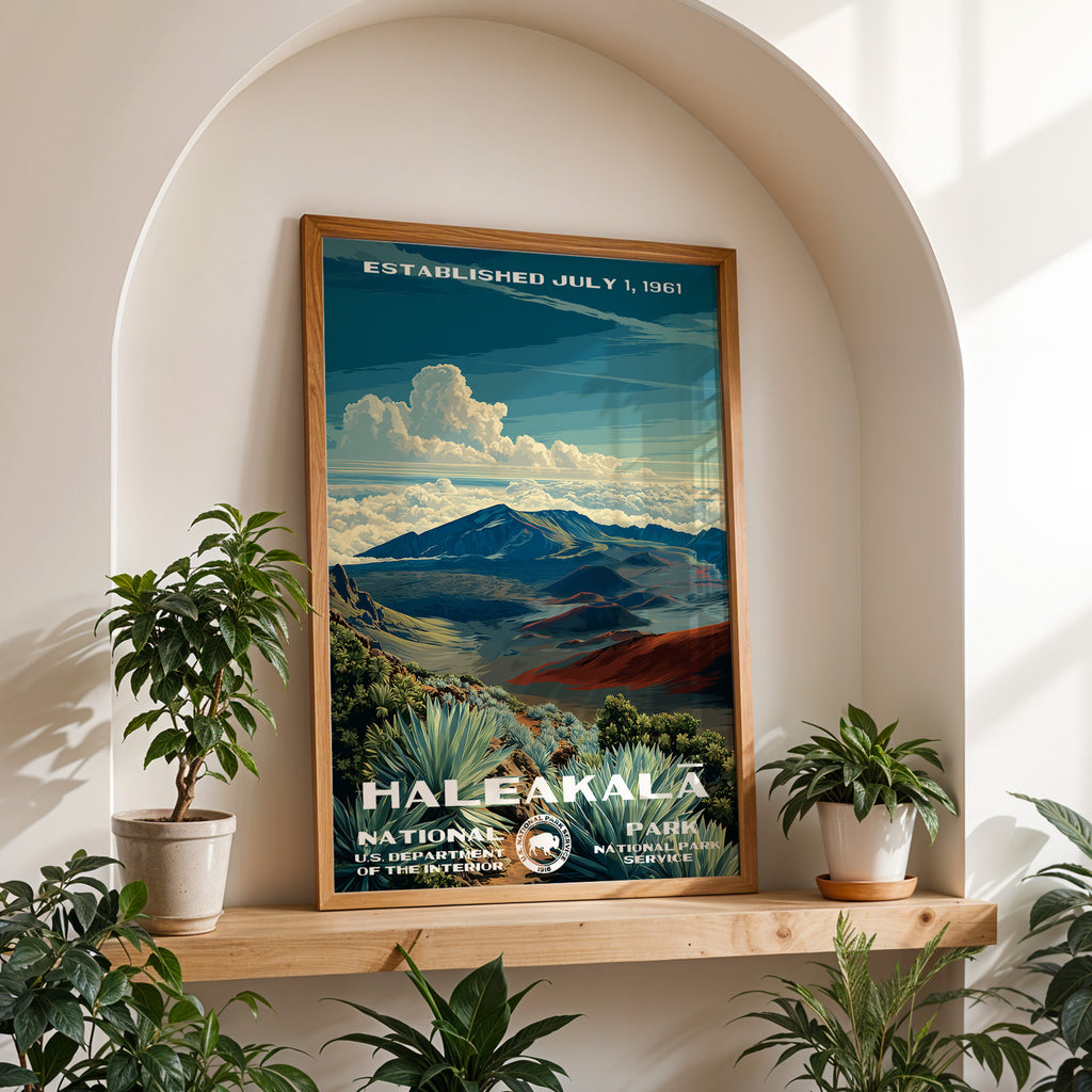 Haleakalā National Park Vintage WPA