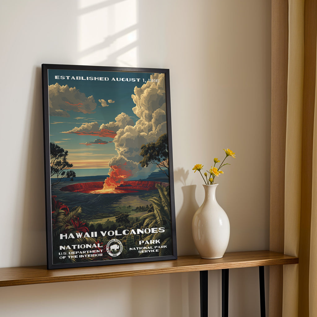 Hawaiʻi Volcanoes National Park Vintage WPA