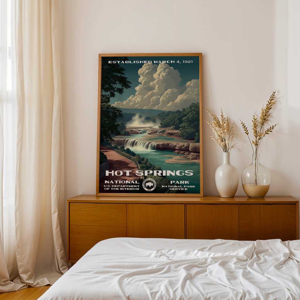 Hot Springs National Park Vintage WPA