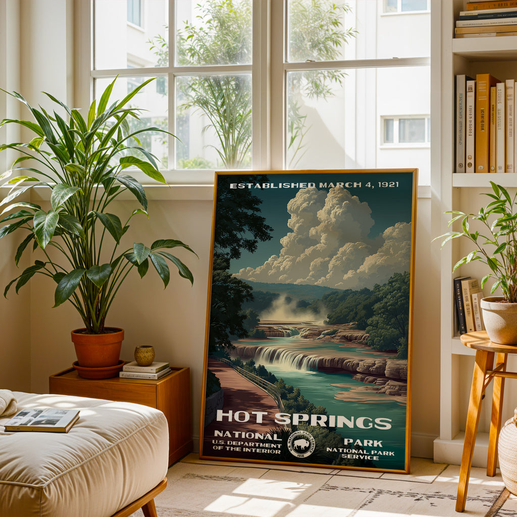 Hot Springs National Park Vintage WPA