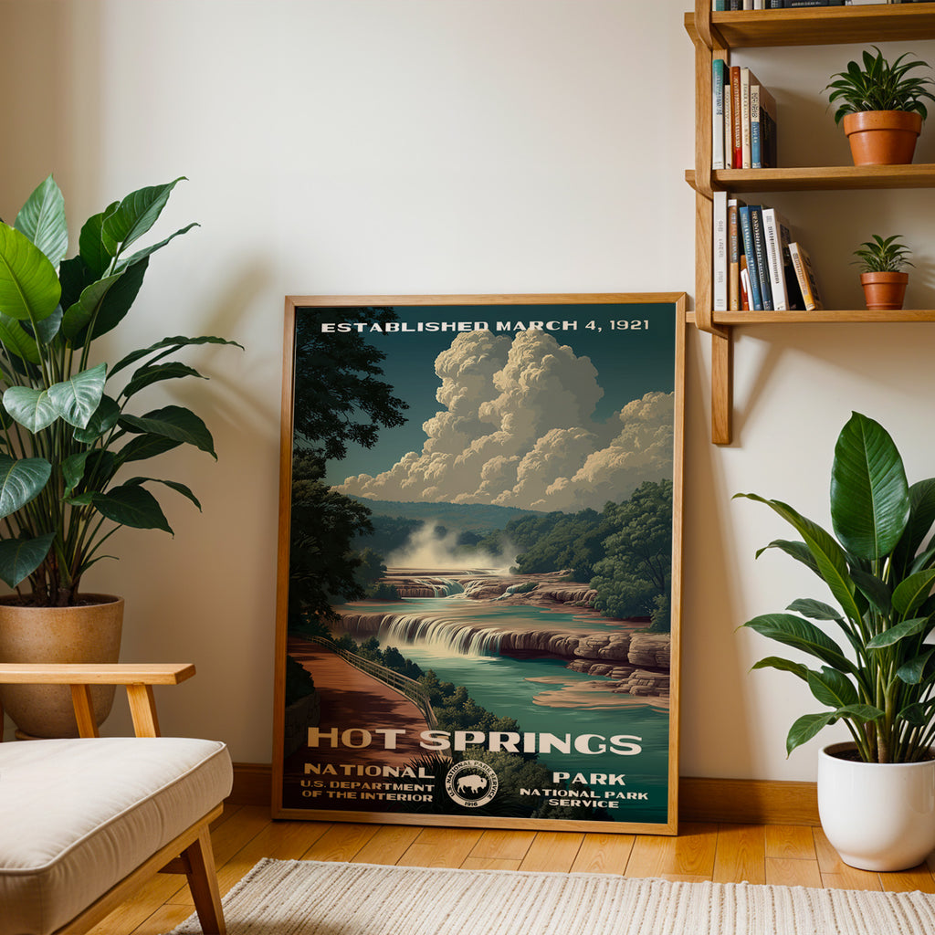 Hot Springs National Park Vintage WPA