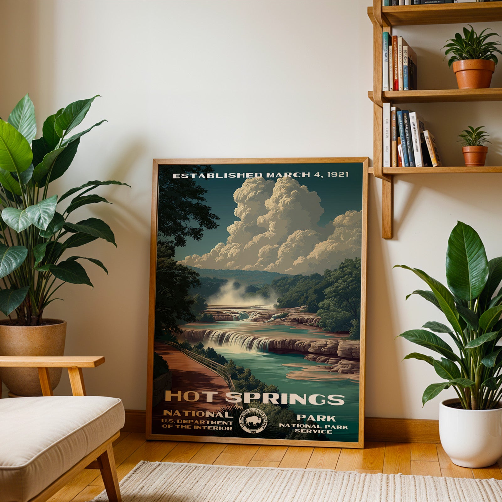 Hot Springs National Park Vintage WPA